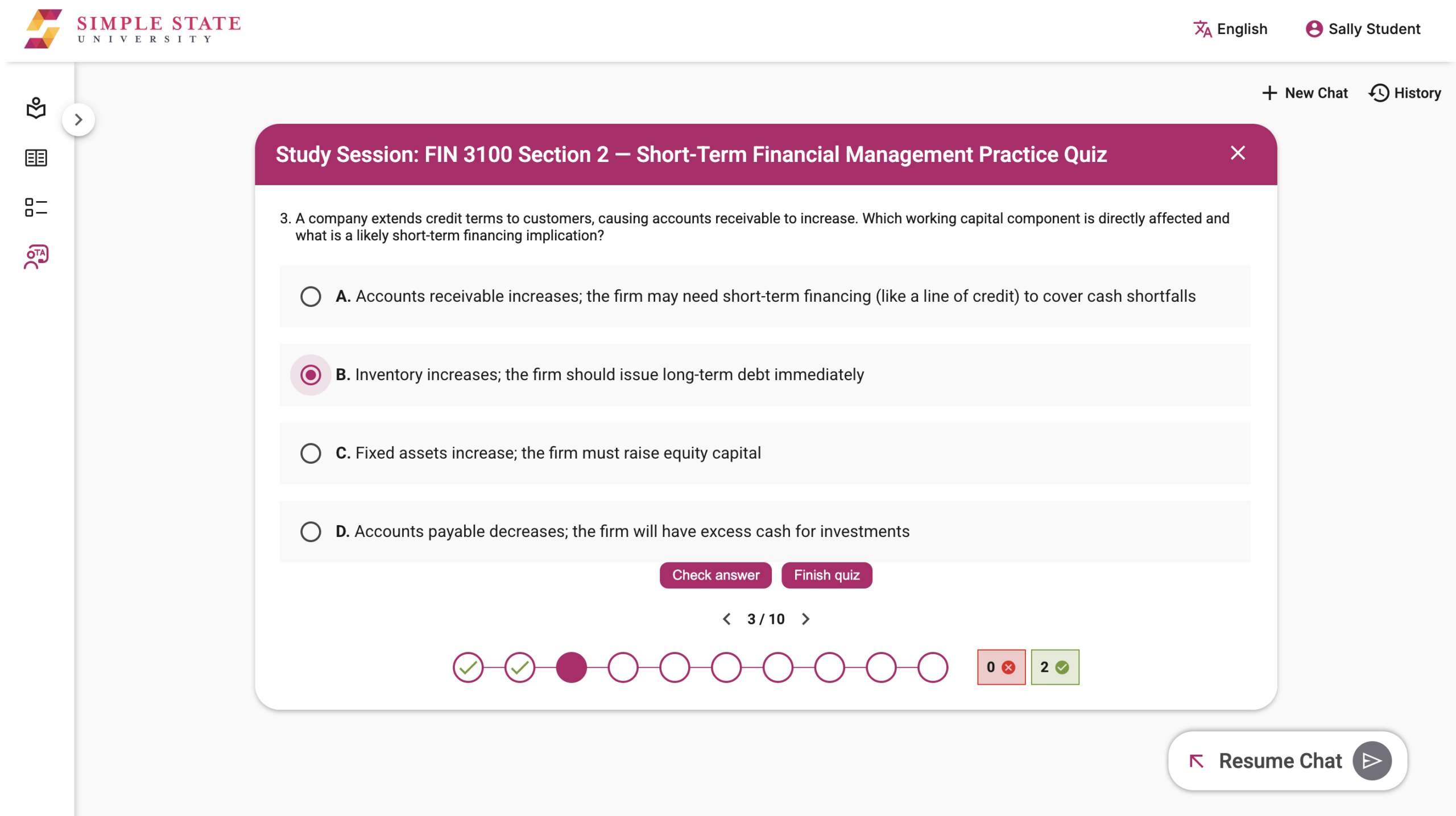 Simple TA Tutor Quiz